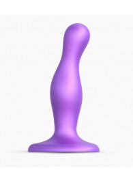 Фиолетовая насадка Strap-On-Me Dildo Plug Curvy size S - Strap-on-me - купить с доставкой в Казани