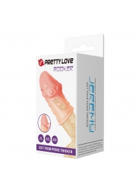 Телесная насадка на пенис Booker - 8 см. - Baile - в Казани купить с доставкой