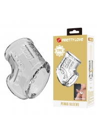 Прозрачная насадка на пенис и мошонку - Baile - в Казани купить с доставкой