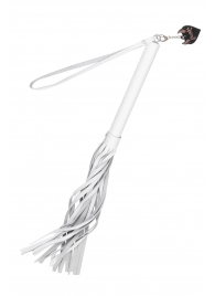 Белая кожаная плеть - 50 см. - Pecado - купить с доставкой в Казани