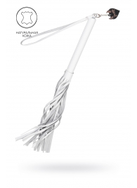 Белая кожаная плеть - 50 см. - Pecado - купить с доставкой в Казани