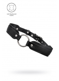 Черный кожаный чокер-ошейник со скруглёнными углами - Pecado - купить с доставкой в Казани