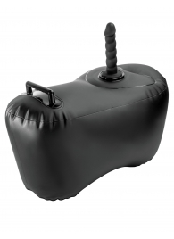 Черное надувное кресло с платформой для фиксации дилдо Body Dock Inflatable Love Seat - Pipedream - купить с доставкой в Казани