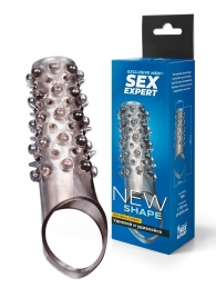 Дымчатая насадка на пенис с шипами и выпуклостями - 12 см. - Sex Expert - в Казани купить с доставкой