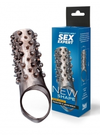 Дымчатая насадка на пенис с шипами и выпуклостями - 12,5 см. - Sex Expert - в Казани купить с доставкой