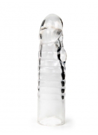 Прозрачная закрытая насадка на член - 15 см. - Sex Expert - в Казани купить с доставкой