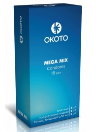 Презервативы OKOTO Mega Mix - 18 шт. - Sitabella - купить с доставкой в Казани