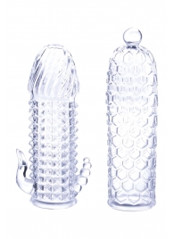 Набор из 2 прозрачных насадок на член Seductive Tickler Sleeves Set - NMC - в Казани купить с доставкой