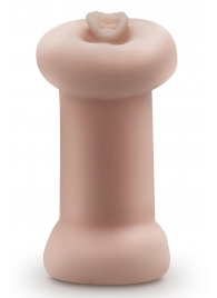 Телесный люминесцентный двусторонний мастурбатор Tasha - Blush Novelties - в Казани купить с доставкой