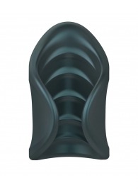 Серый сквозной мастурбатор с вибрацией Manwan Starter - Manwan - в Казани купить с доставкой