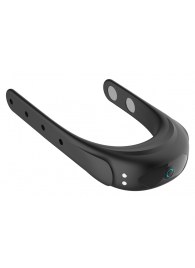 Черное эрекционное виброкольцо на ремешках - Boys of Toys - в Казани купить с доставкой