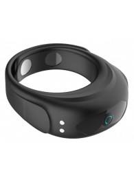 Черное эрекционное виброкольцо на ремешках - Boys of Toys - в Казани купить с доставкой