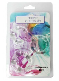 Набор из 3 эрекционных прозрачных колец - Boys of Toys - в Казани купить с доставкой