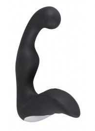 Черный перезаряжаемый стимулятор простаты с вибрацией - 14,6 см. - Orion - в Казани купить с доставкой