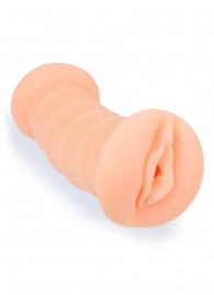 Телесный двусторонний мастурбатор с вибропулей и эрекционными кольцами в комплекте - Sexy Girl - в Казани купить с доставкой