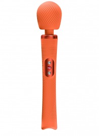 Оранжевый жезловый вибромассажер Vim Vibrating Wand - 31,3 см. - Fun Factory