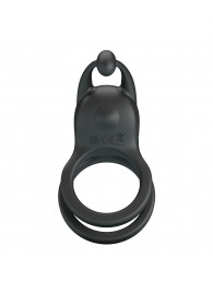 Черное перезаряжаемое виброкольцо Goodwin - Baile - в Казани купить с доставкой