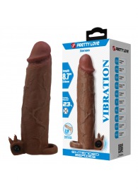 Коричневая насадка на пенис Xerxes - 22 см. - Baile - в Казани купить с доставкой