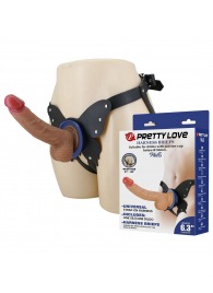 Поясной страпон Wells: трусики в форме бабочки и фаллоимитатор-насадка - Baile - купить с доставкой в Казани