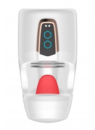 Белый мастурбатор с язычком и возвратно-поступательными движениями - Secwell - в Казани купить с доставкой