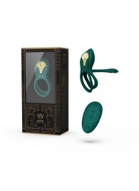 Зеленое эрекционное виброкольцо Bayek с пультом ДУ - Zalo - в Казани купить с доставкой