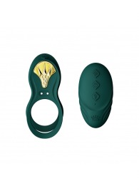 Зеленое эрекционное виброкольцо Bayek с пультом ДУ - Zalo - в Казани купить с доставкой