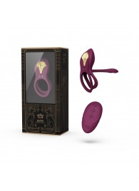 Фиолетовое эрекционное виброкольцо Bayek с пультом ДУ - Zalo - в Казани купить с доставкой