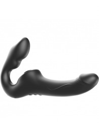 Черный безремневой страпон с 3 моторами - Ibiza - купить с доставкой в Казани