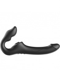 Черный безремневой страпон с 3 моторами - Ibiza - купить с доставкой в Казани