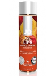 Лубрикант на водной основе с ароматом персика JO Flavored Peachy Lips - 120 мл. - System JO - купить с доставкой в Казани