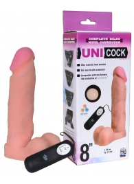Фаллическая насадка Харнесс UNICOCK 8  с вибрацией - 20 см. - LOVETOY (А-Полимер) - купить с доставкой в Казани