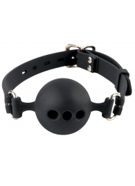 Силиконовый кляп-шар с отверстиями для дыхания Silicone Breathable Ball Gag Small - Pipedream - купить с доставкой в Казани