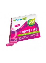 Возбуждающие капсулы Ladys Life - 14 капсул (0,35 гр.) - SuperCaps - купить с доставкой в Казани