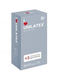 Презервативы с точками Unilatex Dotted - 12 шт. + 3 шт. в подарок - Unilatex - купить с доставкой в Казани