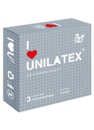 Презервативы с точками Unilatex Dotted - 3 шт. - Unilatex - купить с доставкой в Казани