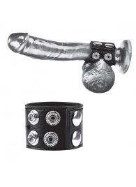 Ремень на член и мошонку 1.5  Cock Ring With Ball Strap - BlueLine - купить с доставкой в Казани