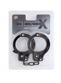 Чёрные наручники из листового металла BONDX METAL CUFFS BLACK - Dream Toys - купить с доставкой в Казани