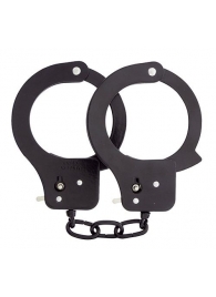 Чёрные наручники из листового металла BONDX METAL CUFFS BLACK - Dream Toys - купить с доставкой в Казани