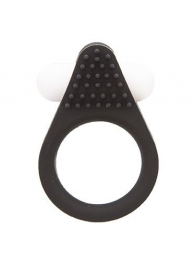 Чёрное эрекционное кольцо LIT-UP SILICONE STIMU RING 1 BLACK - Dream Toys - в Казани купить с доставкой