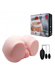Телесный мастурбатор с двумя любовными тоннелями и вибрацией - Baile - в Казани купить с доставкой