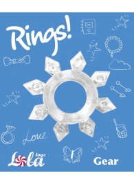 Прозрачное эрекционное кольцо Rings Gear - Lola Games - в Казани купить с доставкой