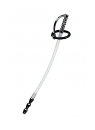 Силиконовый уретральный плаг со сменными фиксирующими кольцами Metal - ToyFa - купить с доставкой в Казани