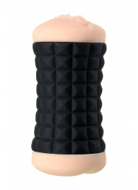 Двухсторонний мастурбатор JOS JANICE в черном цилиндре - JOS - в Казани купить с доставкой