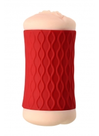 Двухсторонний мастурбатор JOS  NADIN в красном цилиндре - JOS - в Казани купить с доставкой