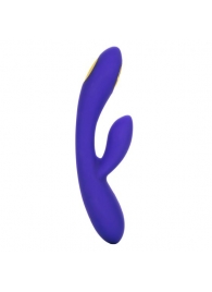 Фиолетовый вибратор с функцией электростимуляции Intimate E-Stimulator Dual Wand - 21,5 см. - California Exotic Novelties - купить с доставкой в Казани