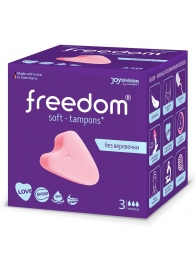 Женские гигиенические тампоны без веревочки FREEDOM normal - 3 шт. - Freedom - купить с доставкой в Казани