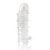 Закрытая прозрачная рельефная насадка Crystal sleeve - 13 см. - Erowoman-Eroman - в Казани купить с доставкой