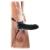 Чёрный полый страпон 7  Silicone Hollow Strap-On - 18 см. - Pipedream - купить с доставкой в Казани