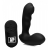 Черный стимулятор простаты Alpha-Pro 7X P-Milker Silicone Prostate Stimulator with Milking Bead - XR Brands - в Казани купить с доставкой