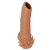 Телесная насадка с усиками и открытой головкой Nude Sleeve M - 12 см. - KOKOS - в Казани купить с доставкой